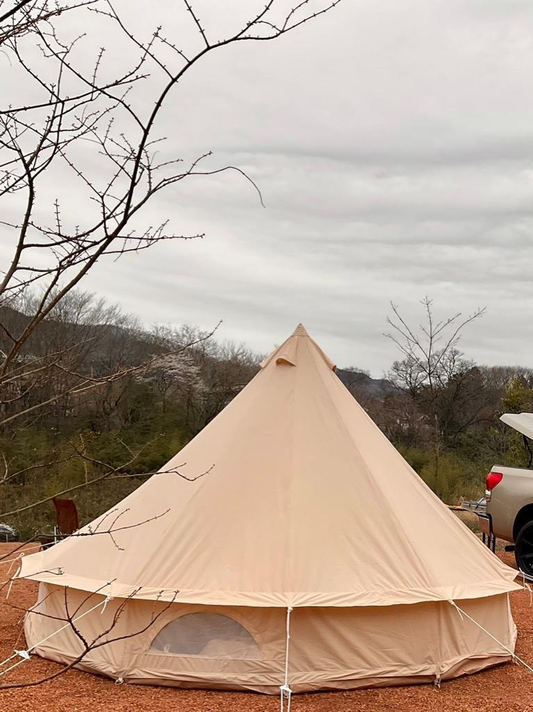 特価ブランド S'more撥水加工ポリコットン小屋型テント 3〜4名用