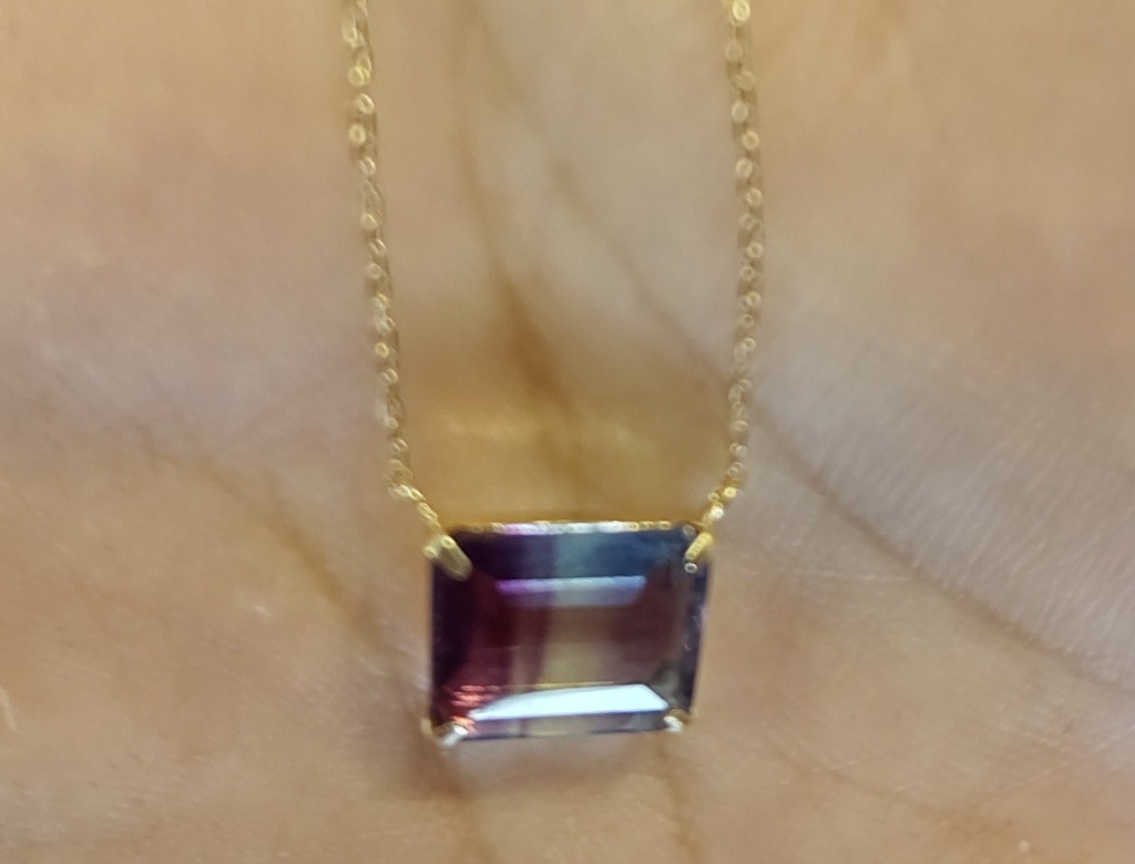 Jewel closet by L&Co. ネックレス K18 レインボーフローライト