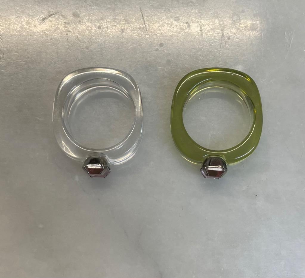 LACーVERT 指輪 リング アクリルストーンクリアリング
