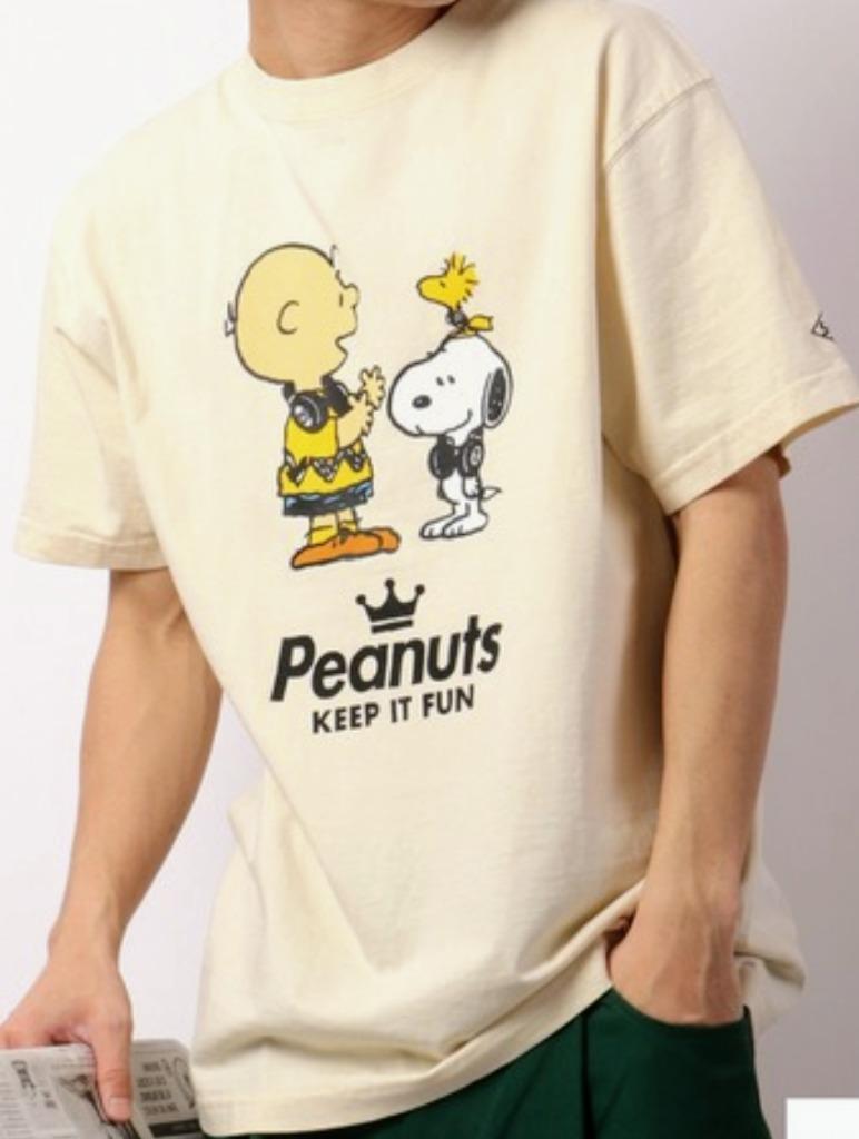 tシャツ Tシャツ PEANUTS SNOOPY/スヌーピー ピグメント染め半袖Tシャツ