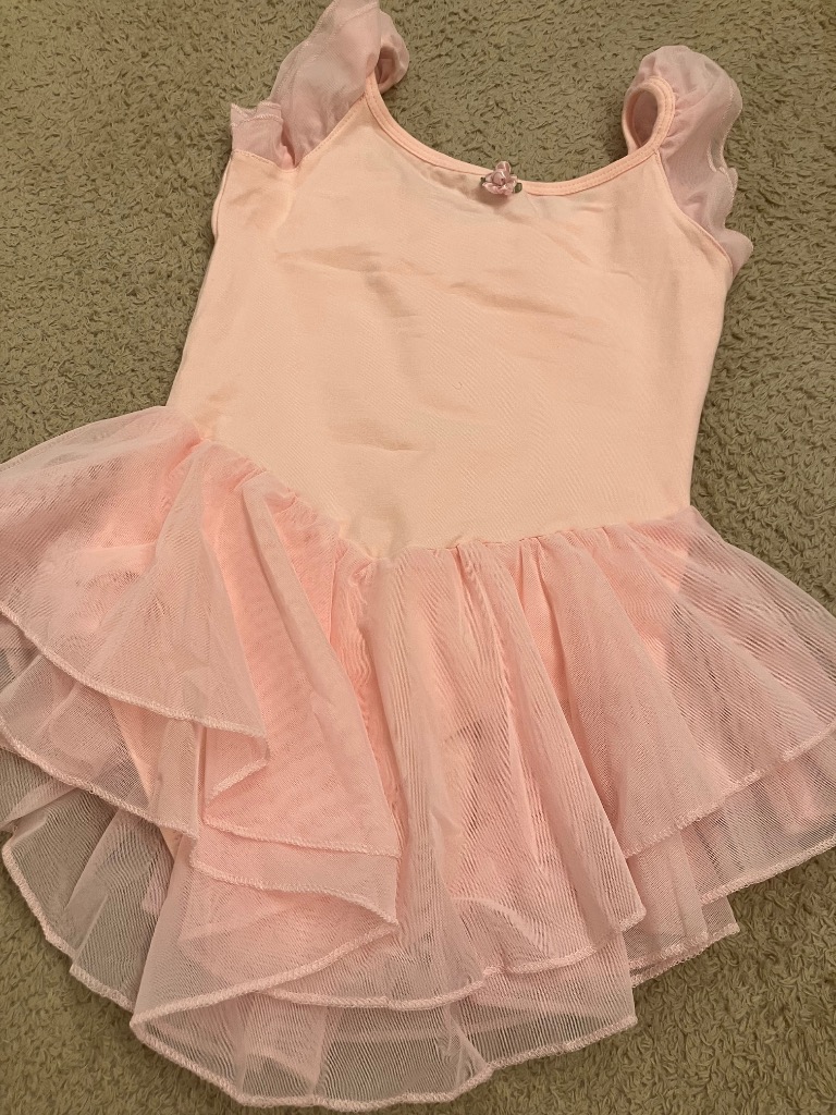 DAY CLOSET キッズ ふんわりダブルメッシュフリルレオタード