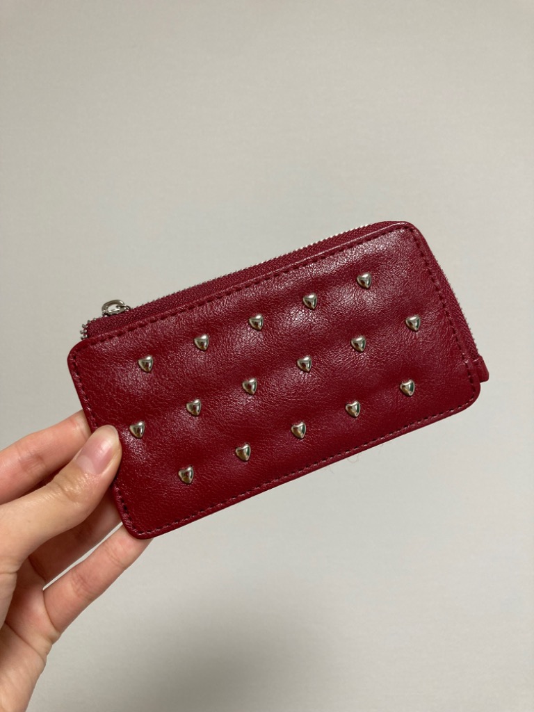 小物 tina TINA：JOJUN カードケース ハートスタッズ : ZOZOTOWN Yahoo!店