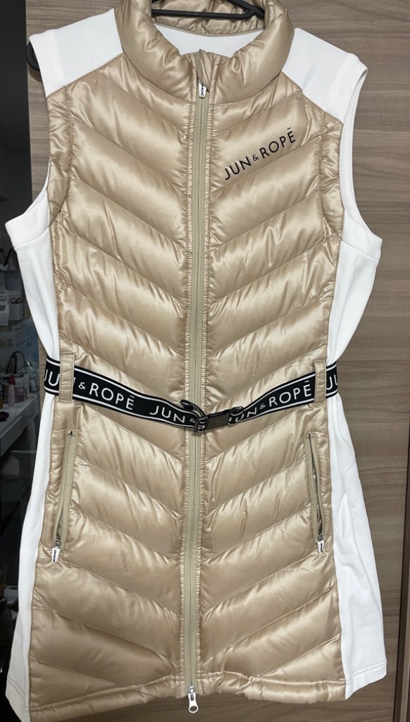 JUN&ROPE タフタフリースコンビDOWNワンピース JUN&ROPE' ワンピース 「GREEN DOWN」タフタフリースコンビ DOWN