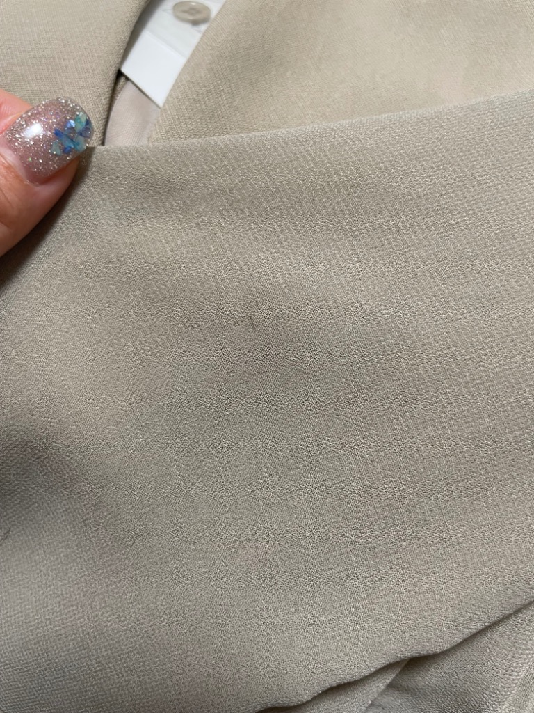 Ezick ドレス Jacquard cuffsタックカーブドレス レディース
