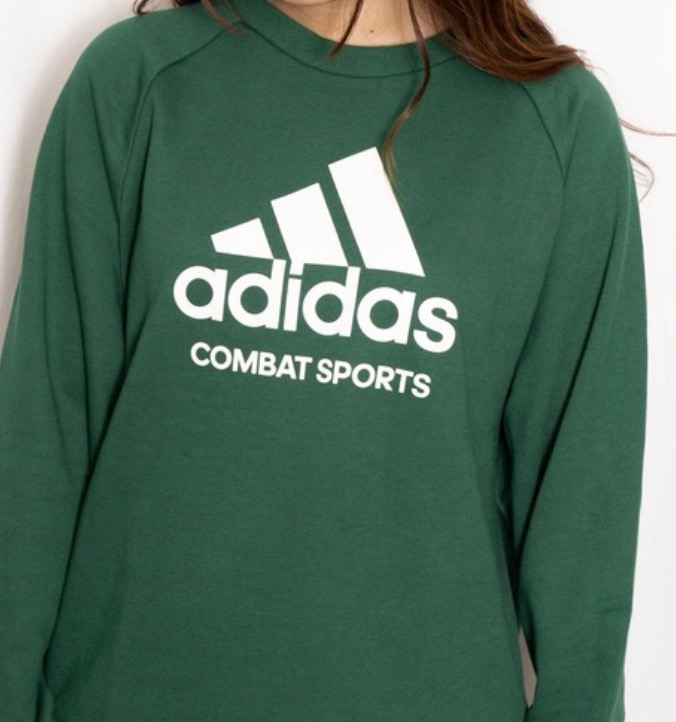 スウェット adidas combat sports / ゆったりラグランシルエット ロゴ