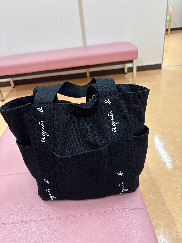 agnès b. レザートートバッグ 黒 To b. by agnes トートバッグ レザーネームミニトートバッグ