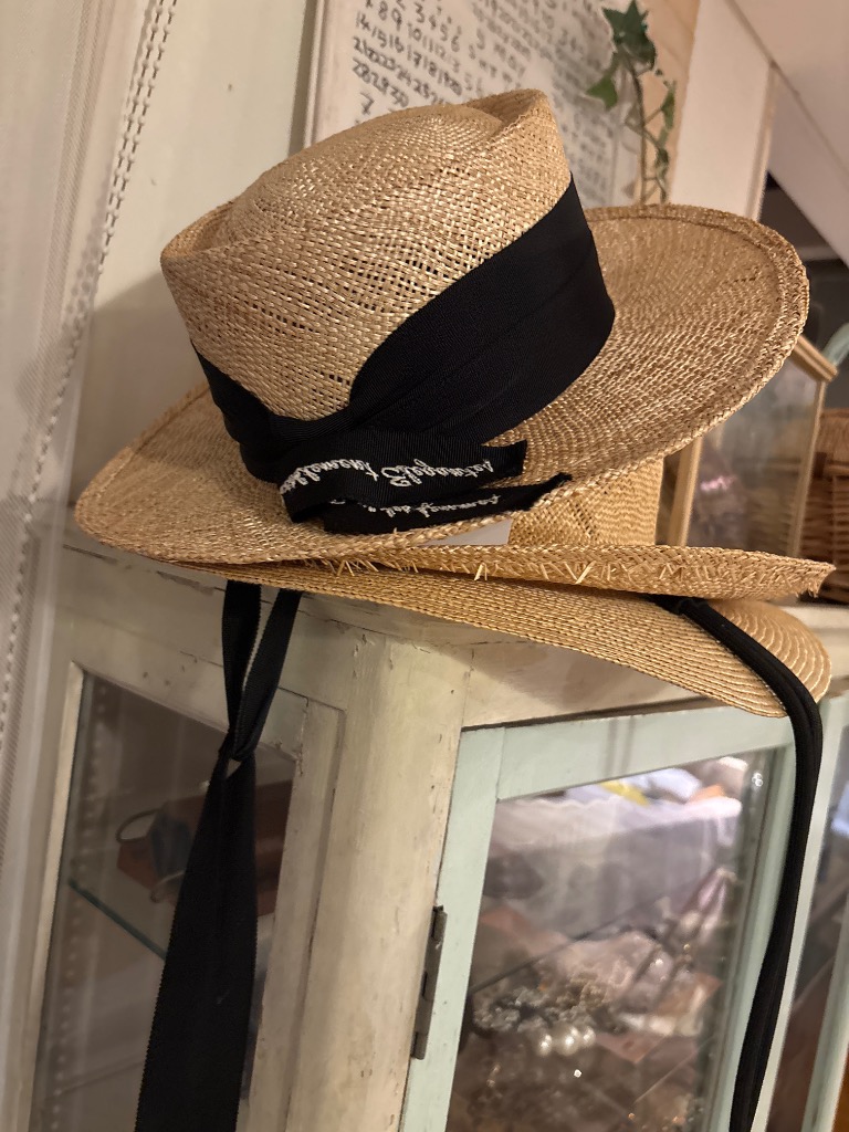 【美品】chapeau d' o　シャポードォー　カンカン帽　バオキャノチェ 美品】chapeau d' o シャポードォー カンカン帽 バオキャノチェ