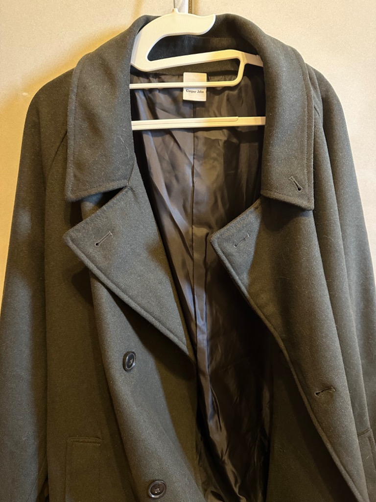 ステンカラーコート Wool melton over coat/ウールメルトンオーバー