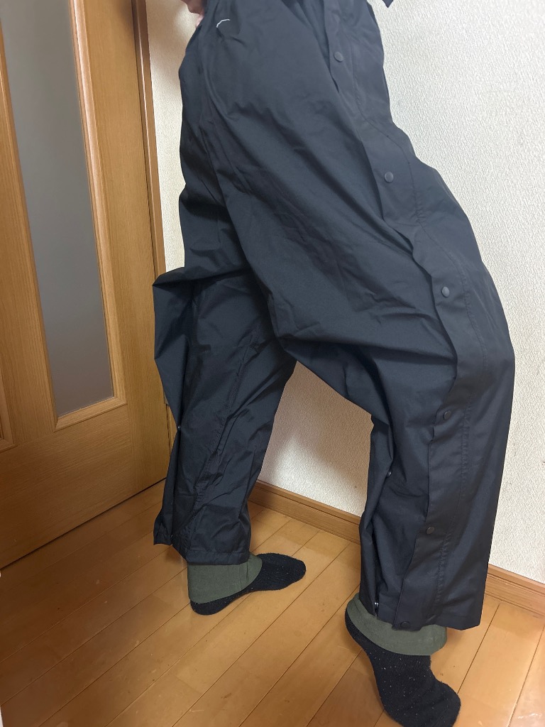KiU パンツ ウォータープルーフ 2WAYレインロングパンツ メンズ