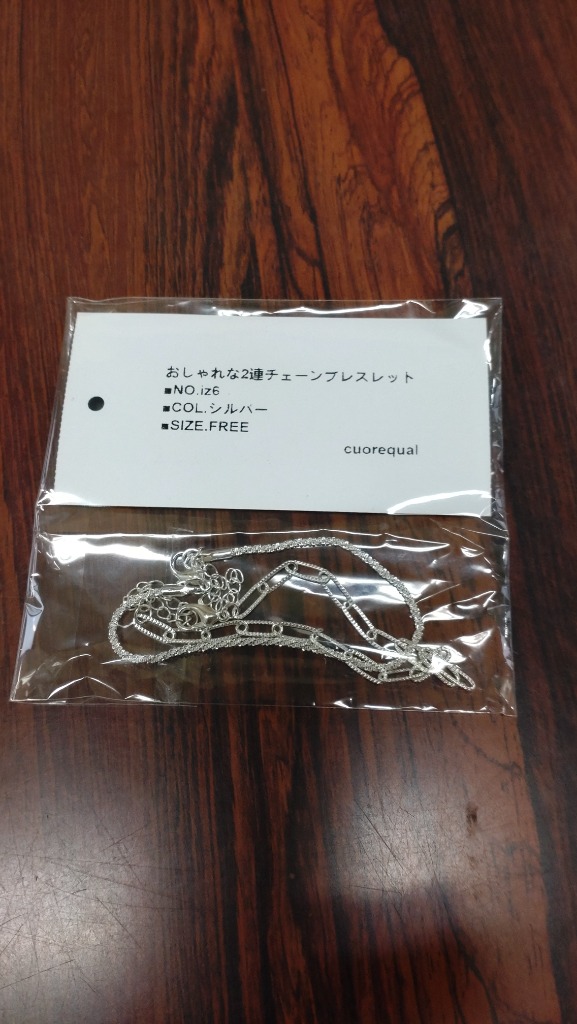 新作⭐️二連ブレス シルバー 2連ブレスレット（GS8B0092LSSI）｜ブレスレット