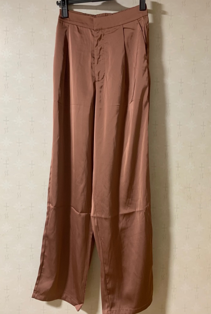 Aunt Marie's スラックス パンツ 「S，M，Lサイズ展開」タック