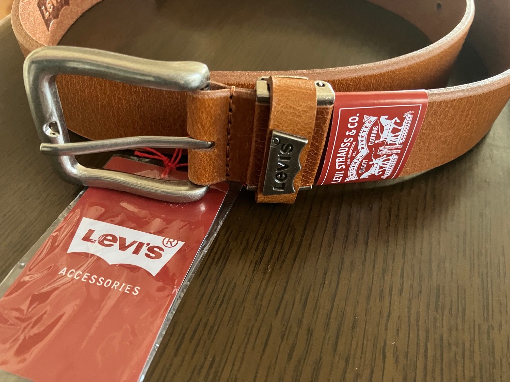 Levi's ベルト Levi's/リーバイス 35mm メタルプレート 本革 帆