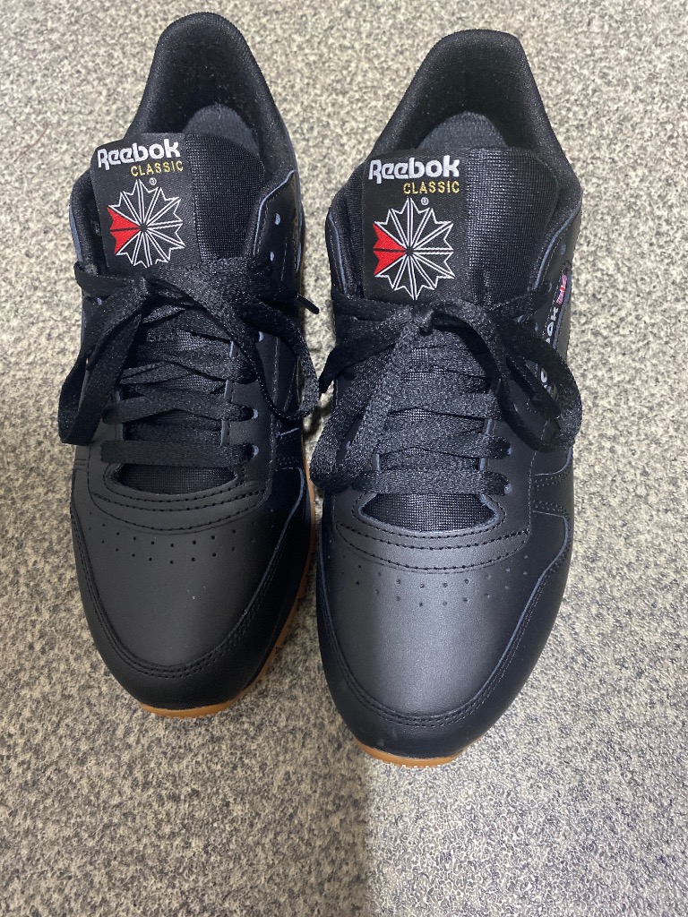 リーボック　Reebok 24 ブラック　レザー 新品　　スニーカー　革靴　希少 Reebok スニーカー REEBOK リーボック CLASSIC LEATHER