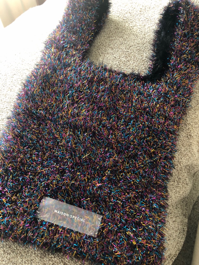 エコバッグ バッグ レディース Lame Knit Mini Bag/ラメニットミニ