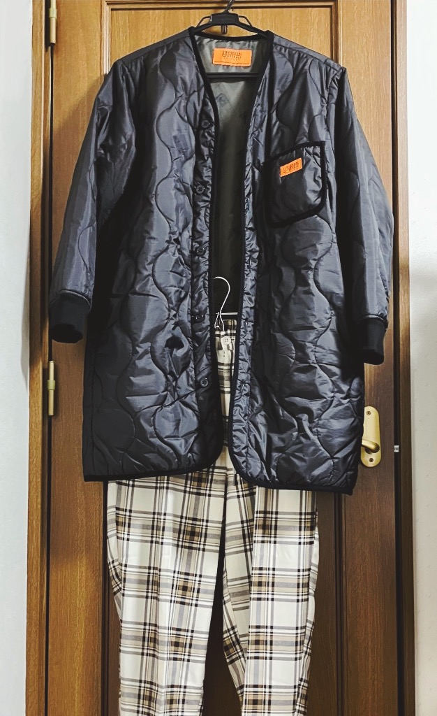 UNIVERSAL OVERALL」QUILT RIP STOP COAT / キルティング中綿ノー