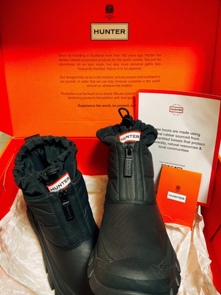 HUNTER ブーツ レディース イントレピッド ジップ アンクル