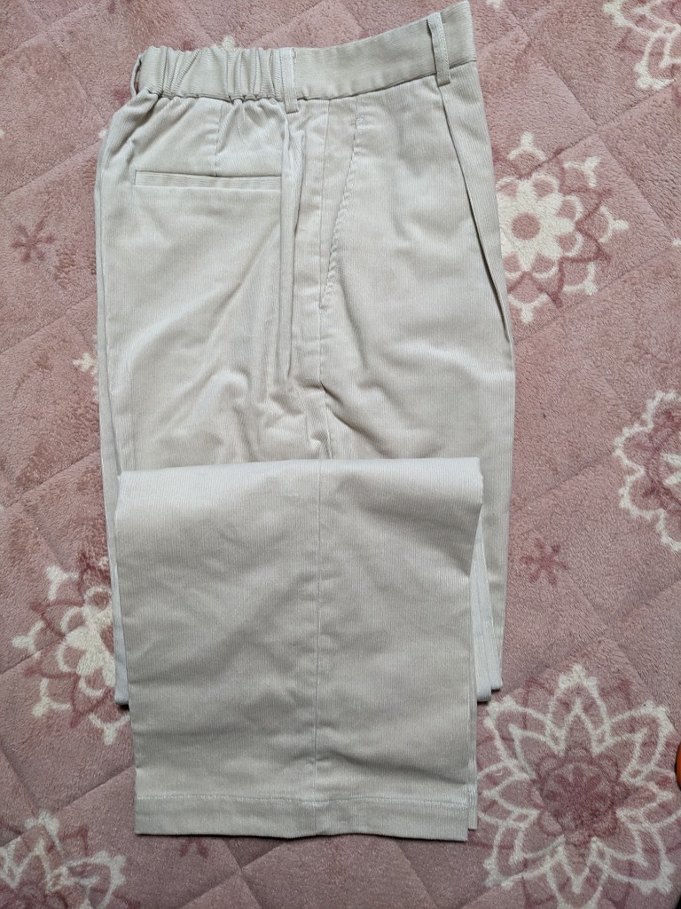 GLOBAL WORK パンツ ウツクシルエットコーデュロイワイドパンツ