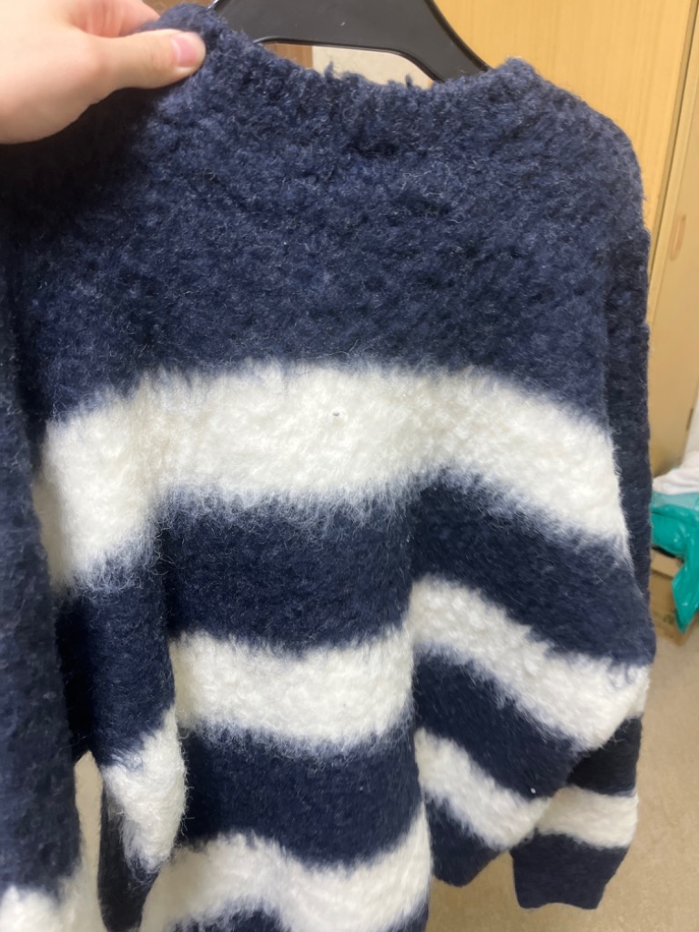 ONCILY メンズ ニット SHAGGY MELANGE BORDER KNIT / シャギー ONCILY メンズ ニット SHAGGY MELANGE BORDER KNIT / シャギー