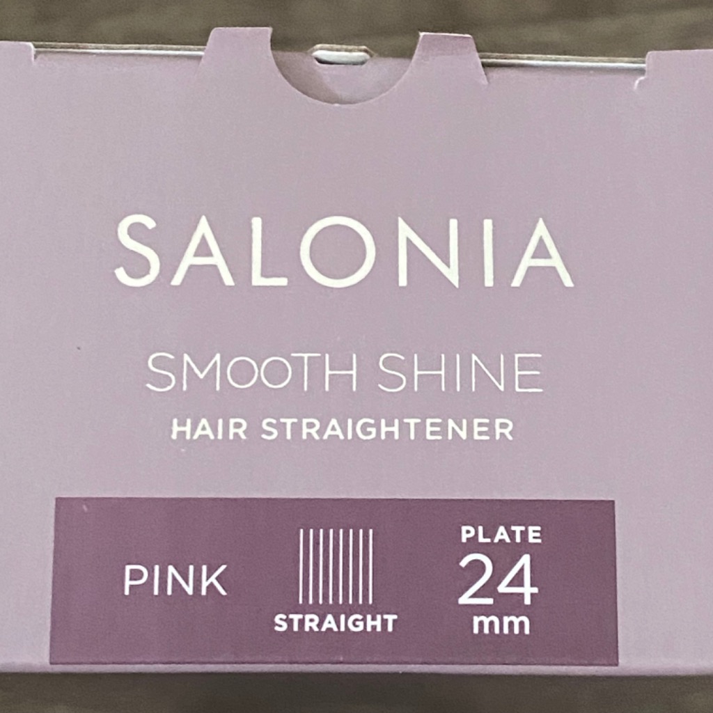SALONIA サロニア スムースシャイン ストレートヘアアイロン 24mm