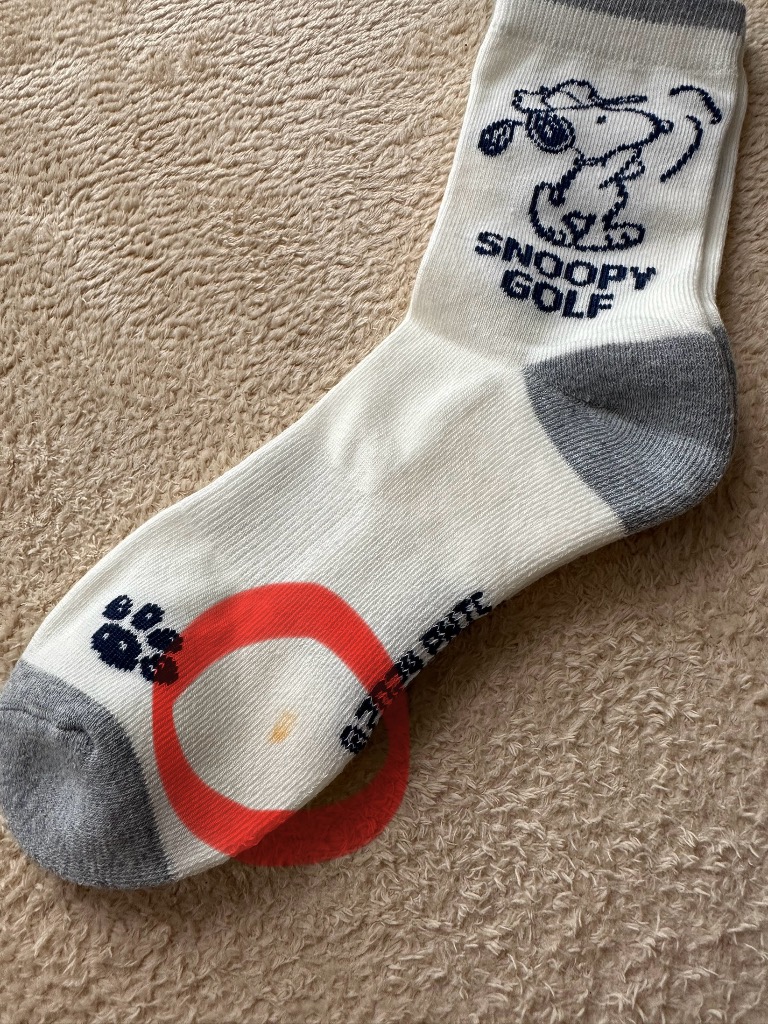 PR01. 靴下 SNOOPY スヌーピー スポーツソックス（クルー丈
