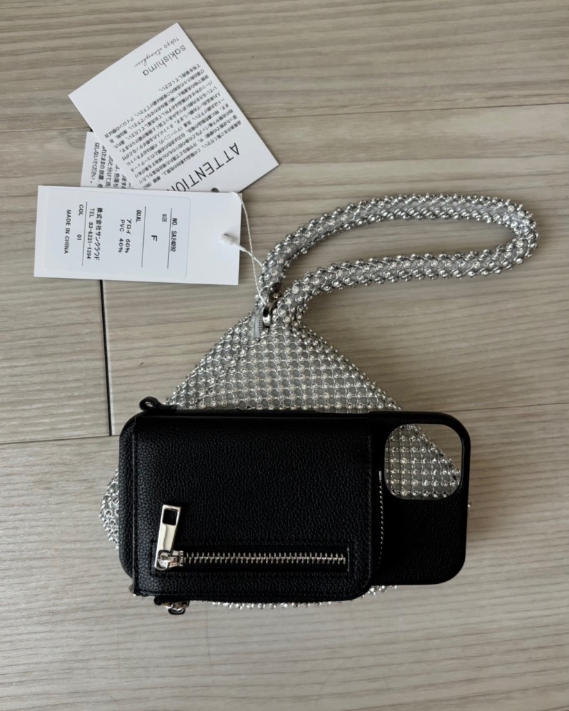 sakishimatokyo ハンドバッグ ピラミッド型ビジューミニバッグ/BAG