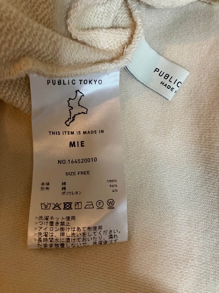 PUBLIC TOKYO パーカー アノラックスウェットパーカー PUBLIC TOKYO パーカー アノラックスウェットパーカー