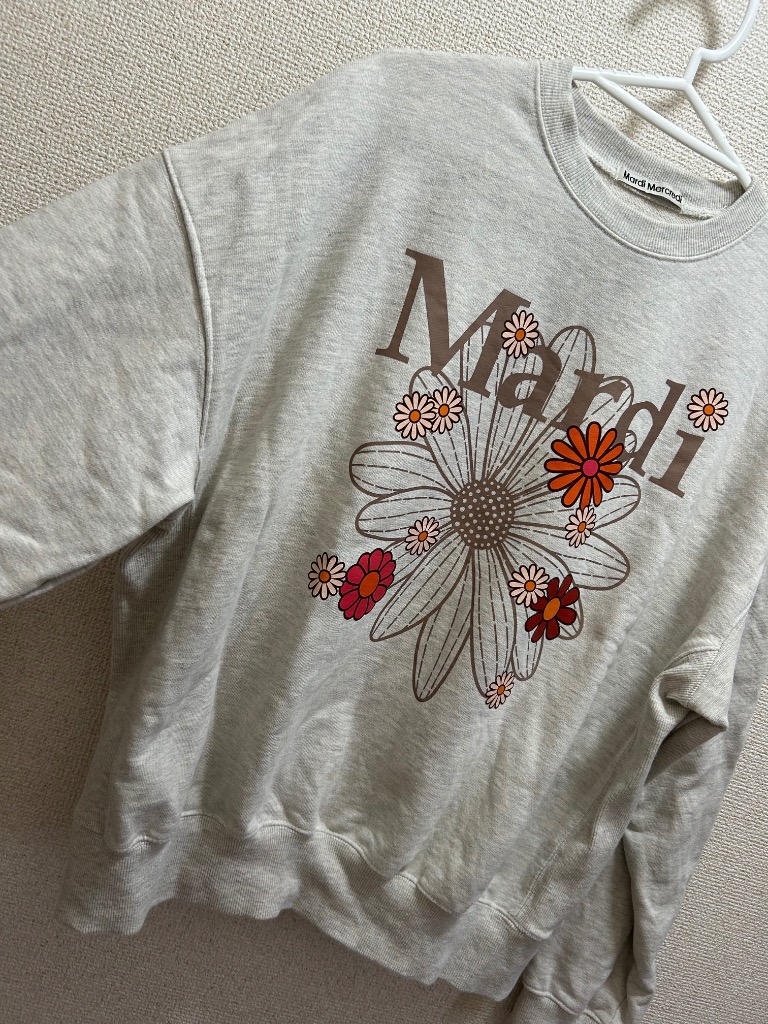 Mardi フラワーグラフィック スウェット Mardi Mercredi トレーナー スウェット SWEATSHIRT FLOWERMARDI