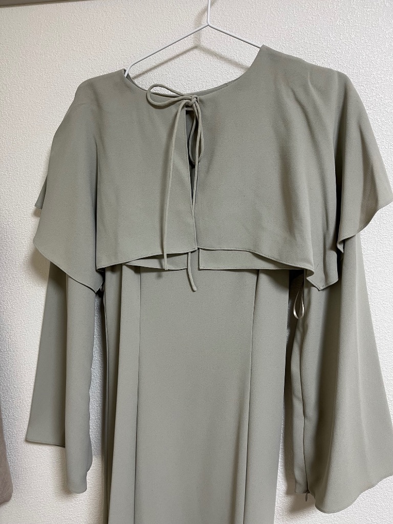 ANDRESD ドレス one tone cape dress / ワントーンケープドレス