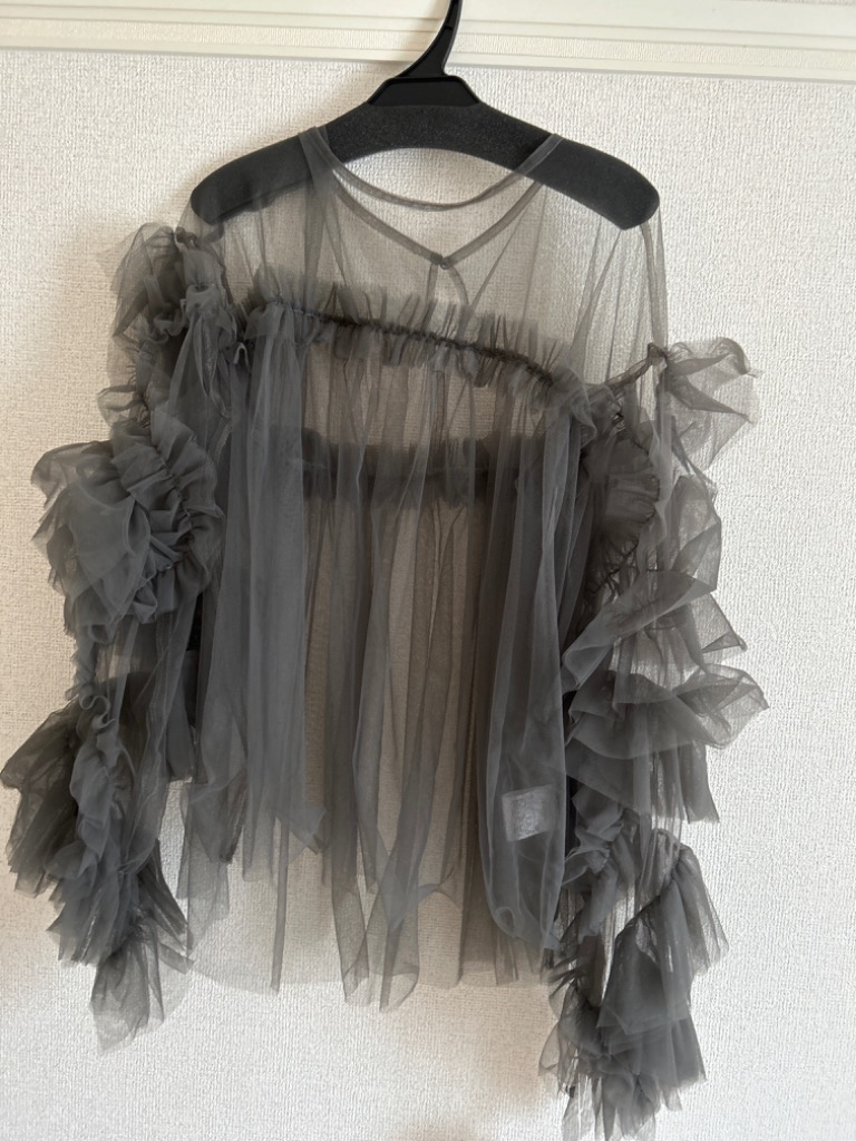 ANDRESD チュールフリルブラウス DONOBAN チュニック 「ANDRESD」decorative tulle tops チュール