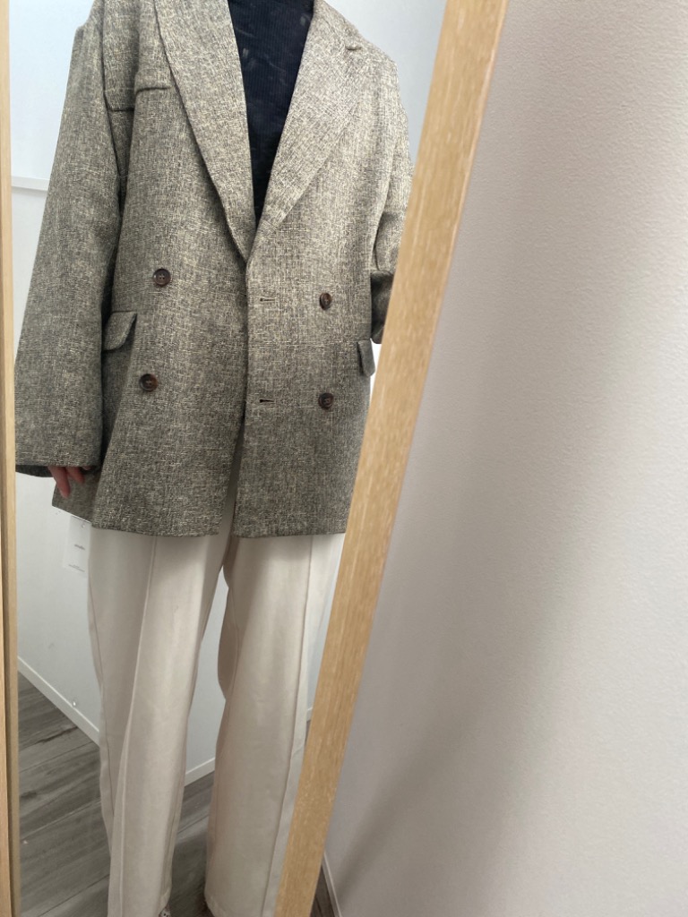 callautia ジャケット テーラードジャケット 薄手ツイード callautia ジャケット テーラードジャケット 薄手ツイード