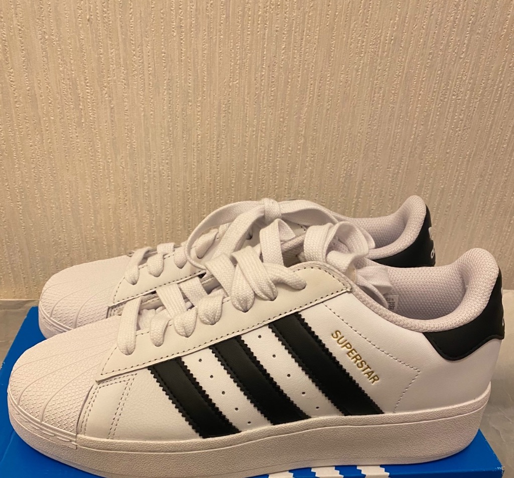 ◆正規品◆ADIDAS SUPERSTAR XLG(W)◆関税/送料無料◆男女共用◆ adidas SUPERSTAR XLG CORE BLACK/FOOTWEAR WHITE/GOLD METALLIC