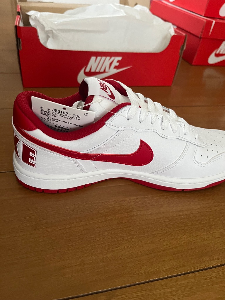 NIKE スニーカー ナイキ BIG LOW ビッグ M355152A 150WHT/GYMRED