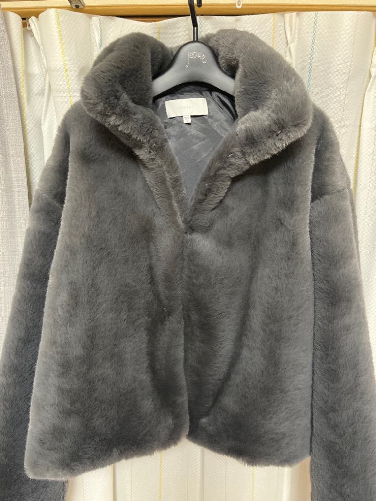 MOUSSY コート アウター FAUX FUR スタンドカラージャケット