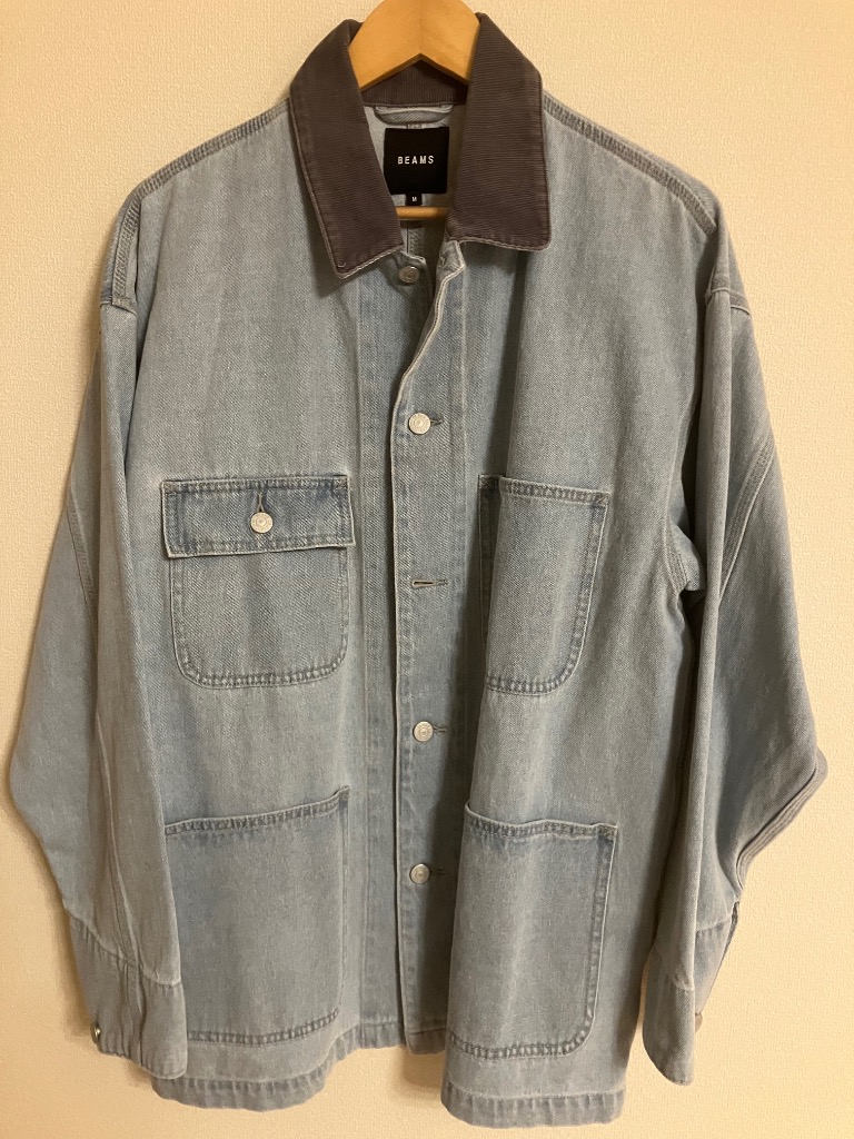 BEAMS カバーオール デニム ルーズ メンズ : ZOZOTOWN Yahoo!店