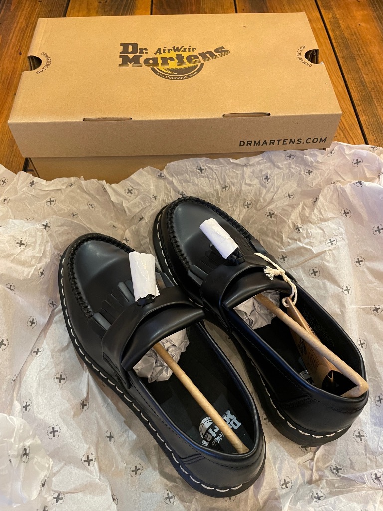 Dr.Martens（ドクターマーチン） ローファー ADRIAN ホワイト ステッチ