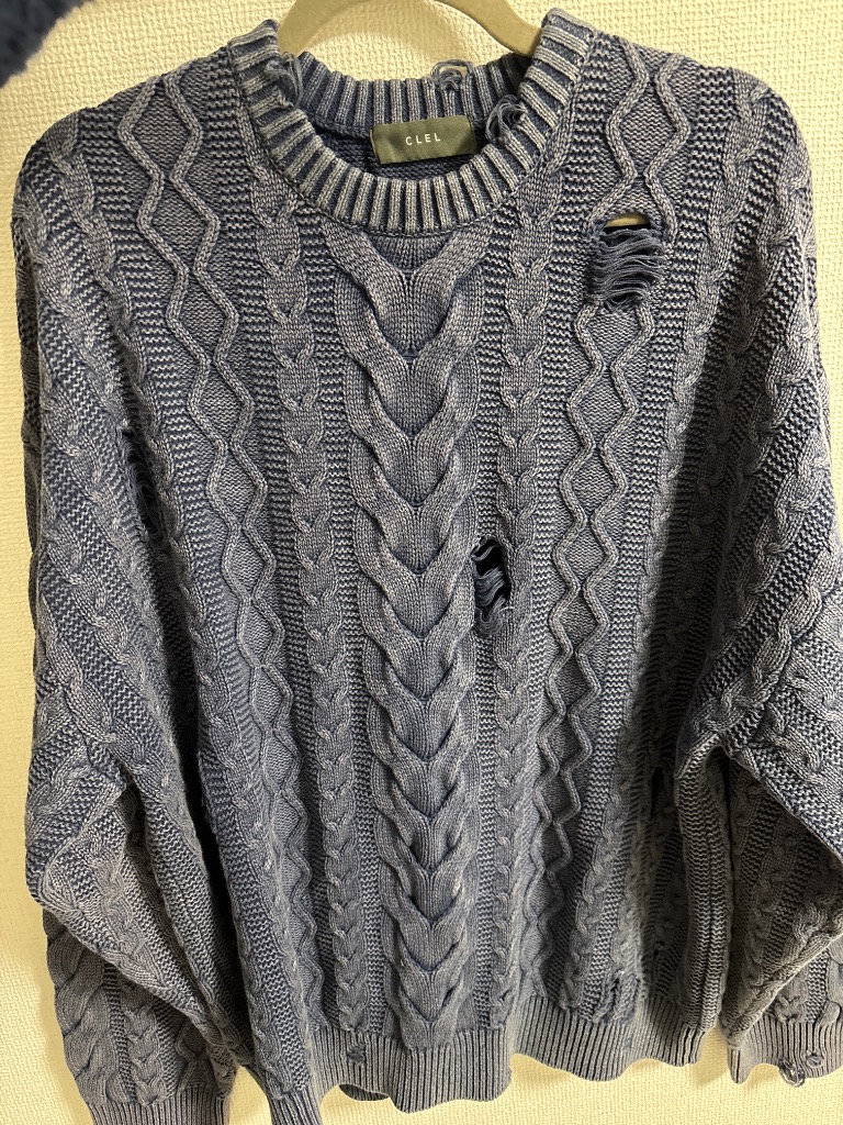 ONCILY セーター ニット HALF-ZIP SHAGGY BICOLOR KNIT / ハーフ