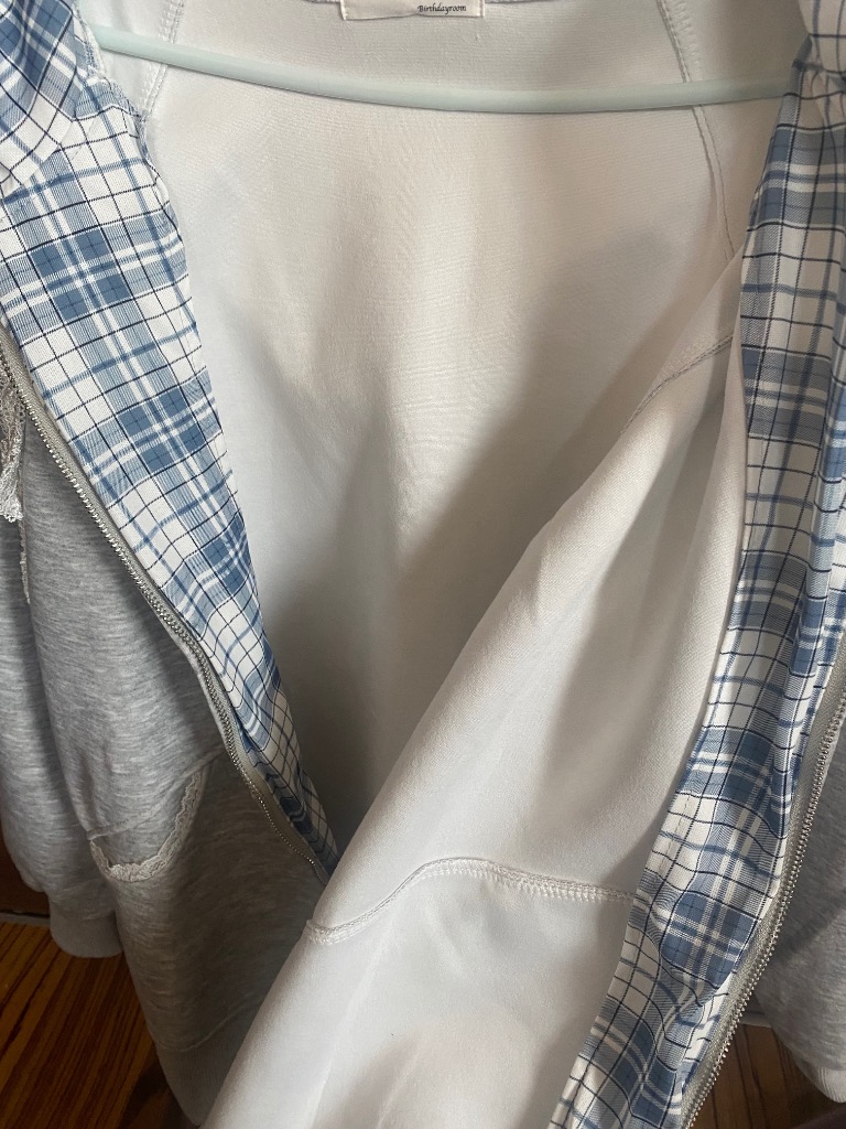 パーカー フードチェックパーカー/hood check parker レディース フードチェックパーカー/hood check parker（パーカー