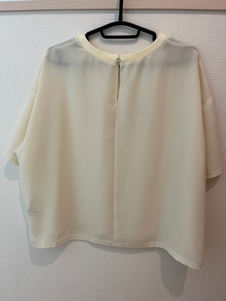 COLLAGE GALLARDAGALANTE tシャツ 刺繍ロゴジョーゼットプル