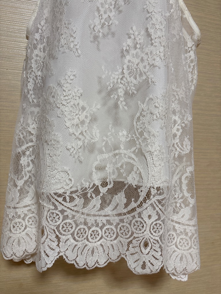 DouDou ブラウス シャツ スカラレースキャミ レディース