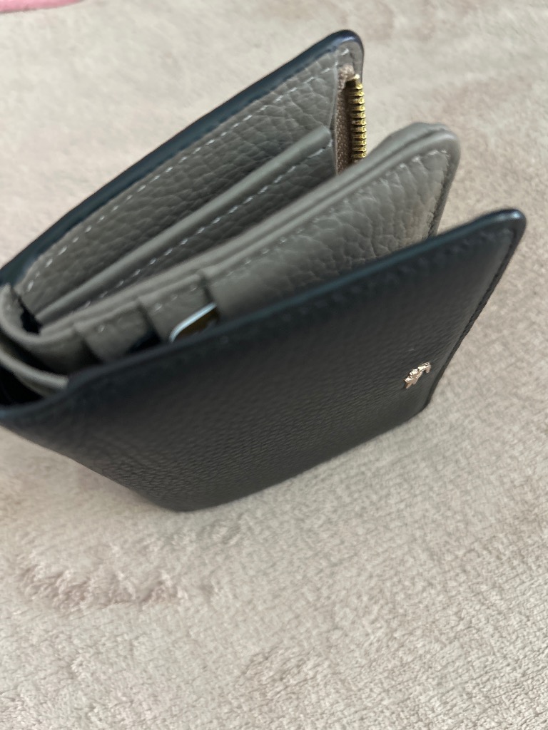 LACOSTE 財布 シュリンクレザー 2つ折りスクエアウォレット