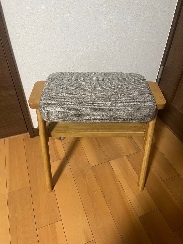 無印良品（MUJI） 家具 再生ポリエステル混 木製スタッキングスツール