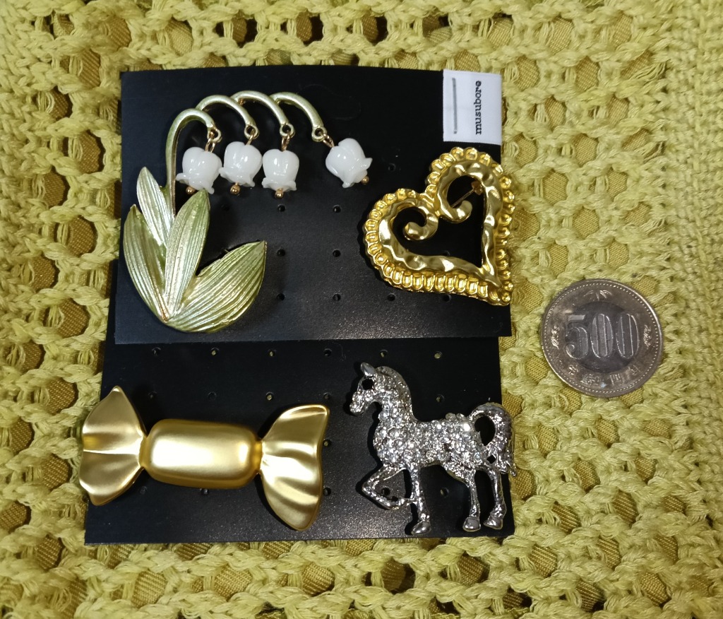musubore（ムスボレ） ブローチ 「 select 」vintage like brooch set