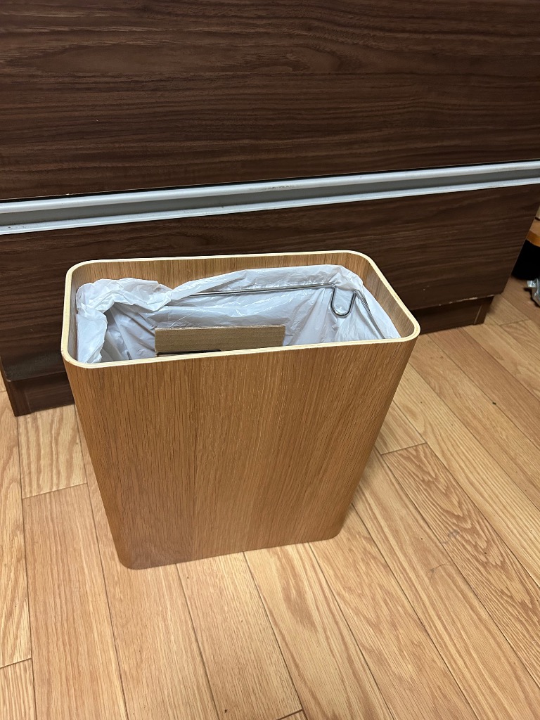 無印良品（MUJI） ゴミ箱 ダストボックス 木製ごみ箱・袋止めワイヤー