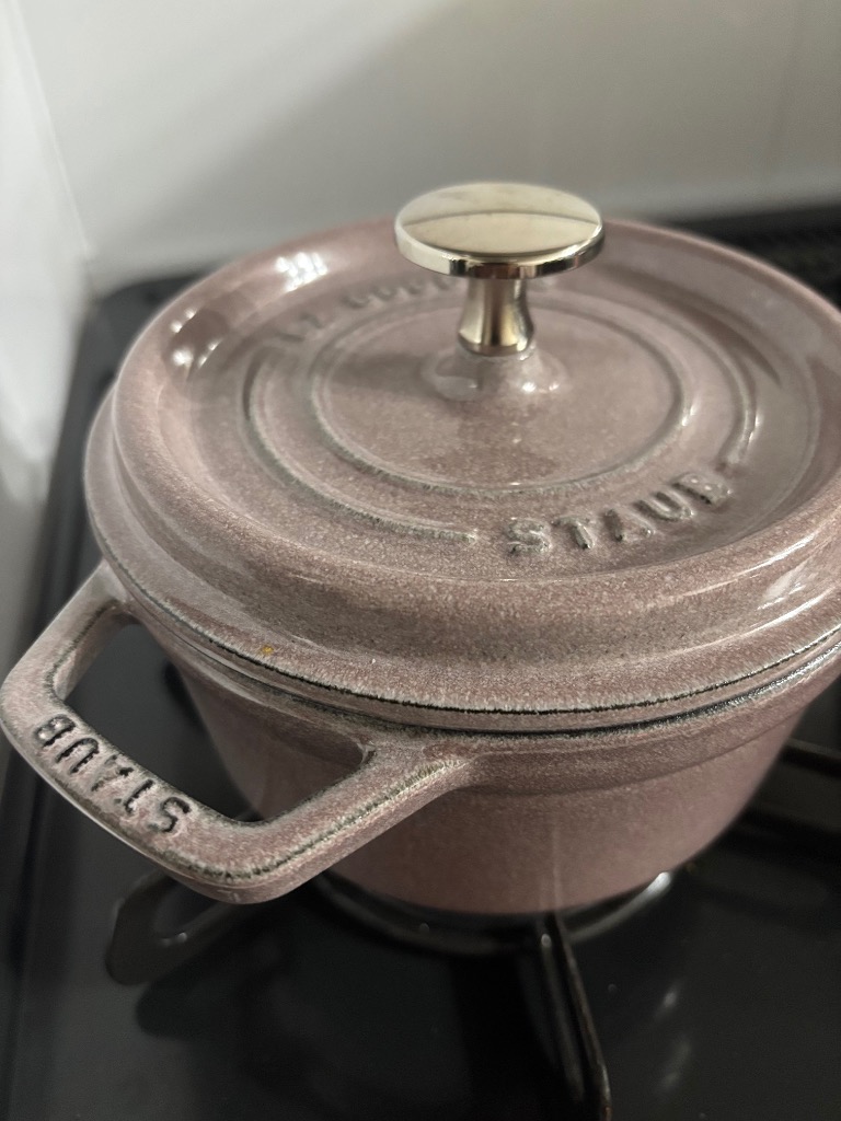 STAUB スノーフレーク　シフォンローズ16cm 正規品② ピコ・ココット ストウブ 鍋 16cm シフォンローズ ラウンド